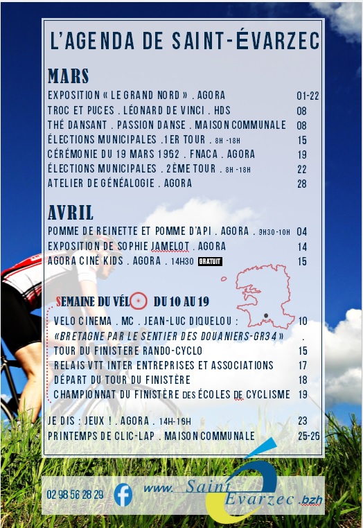 Affiche Programmation Mars Avril 2020