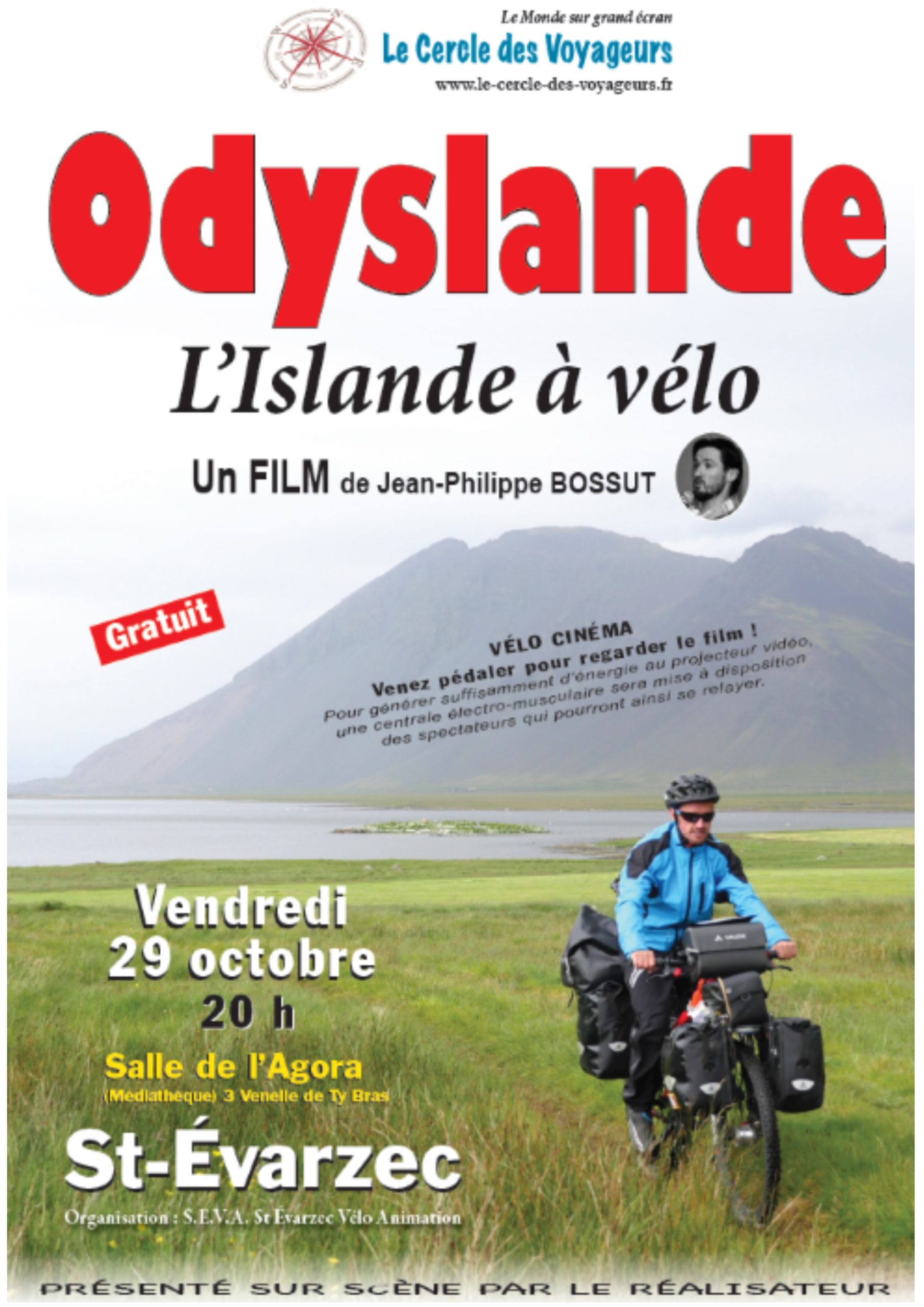 Odyslande "L'Islande à vélo" . Un film de Jean-Philippe BOSSUT.