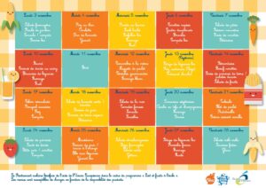 Menus cantine Novembre 2025