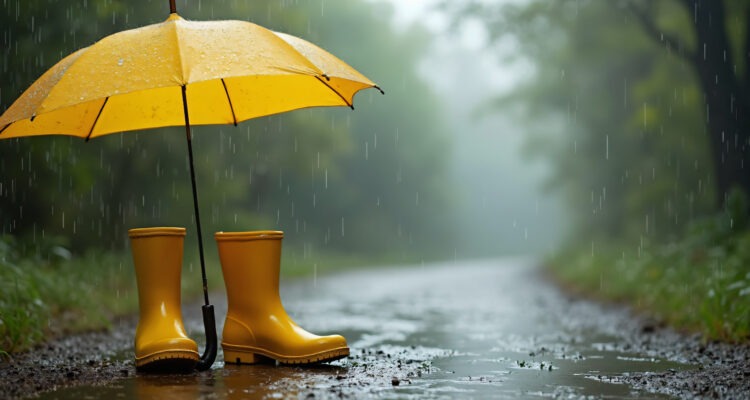 parapluie jaune - Alerte jaune