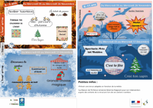 Programme Mercredi Novembre-Décembre - Maison de l'enfance