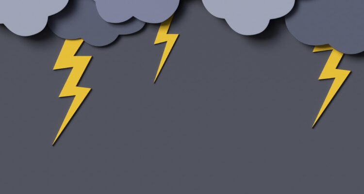 Image Eclair Meteo vigilance Jaune