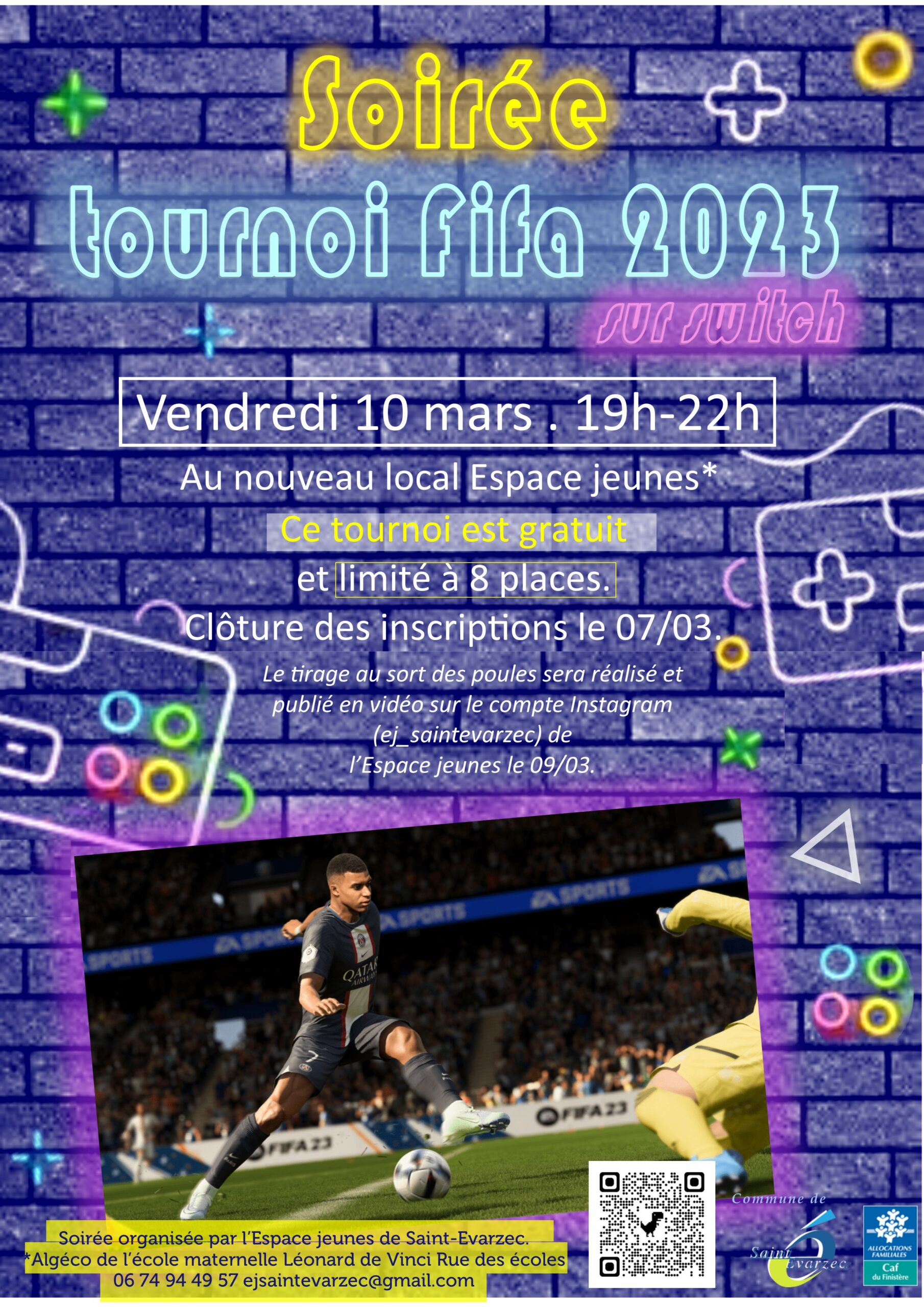 Soirée tournoi Fifa 2023 sur Switch pour les 11-17 ans (Espace jeunes)