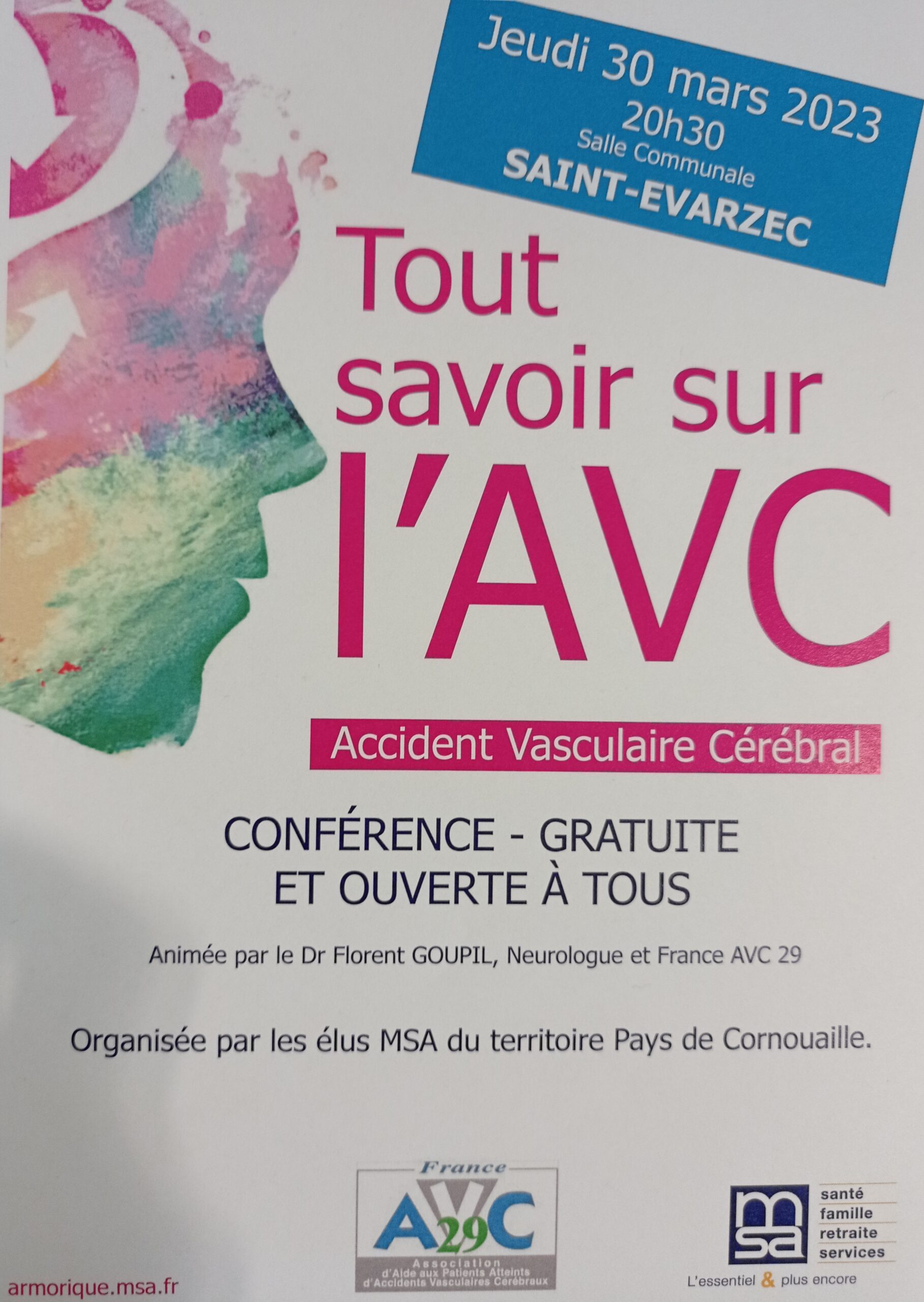 Tout savoir su l'AVC le jeudi 30 mars 2023.