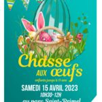 Grande chasse aux œufs gratuite pour les enfants jusqu'à 11 ans.