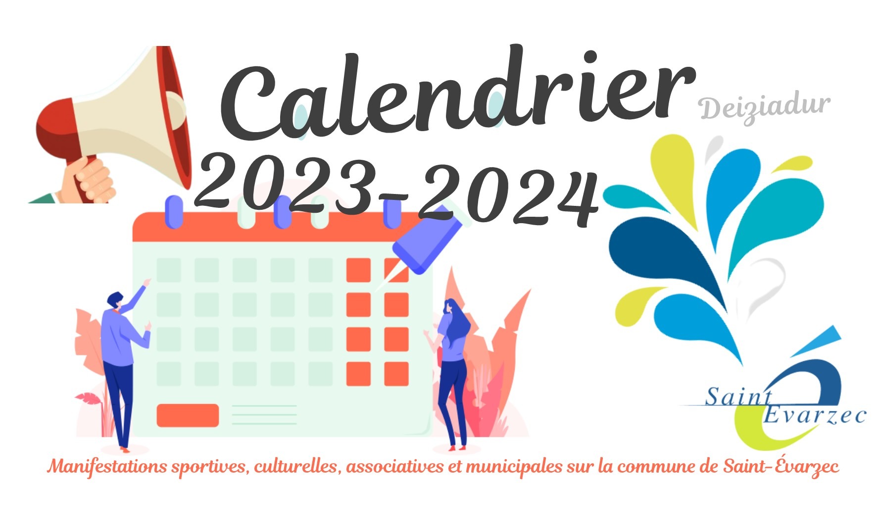 Calendrier des manifestations culturelles, sportives, associatives et municipales sur la commune (2023-24)