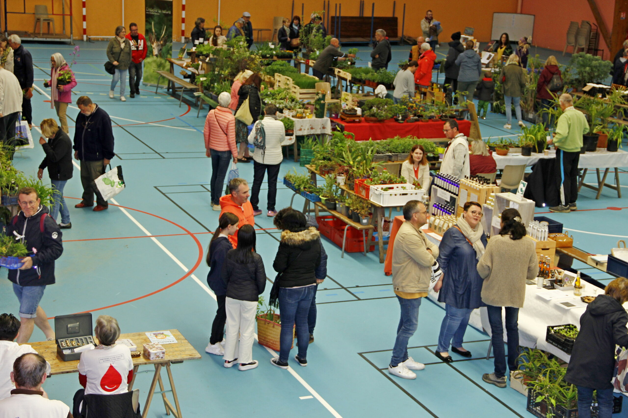 Vide-jardin organisé par l'association du don de sang.