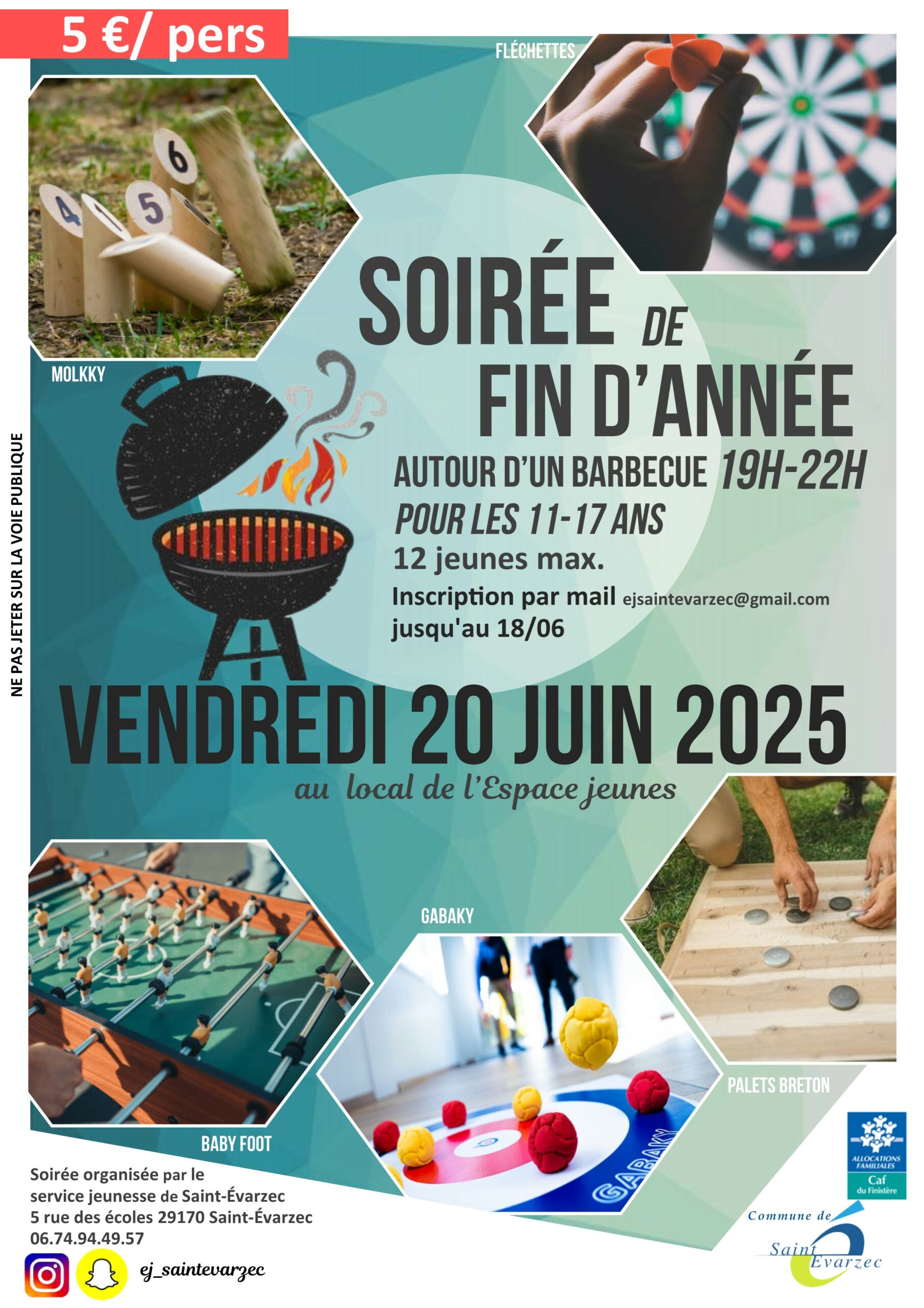 Soirée de fin d'année pour les 11-17 ans