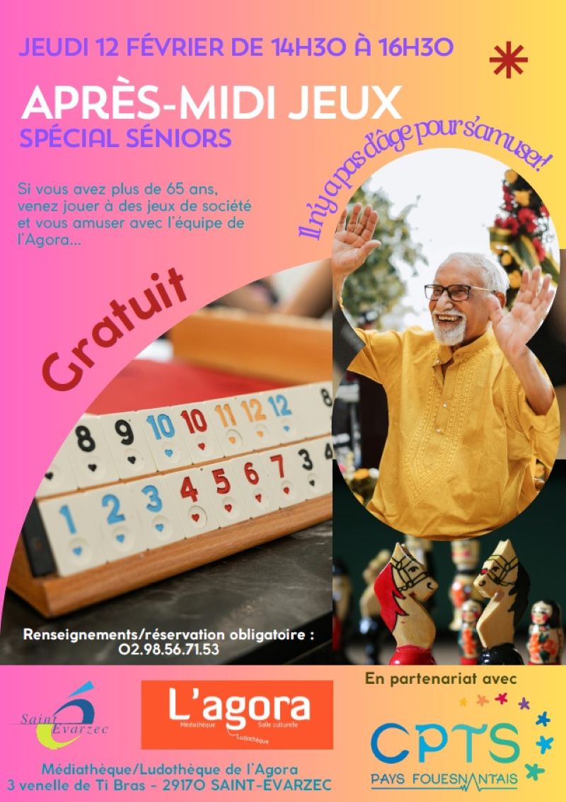 Affiche séniors jeux