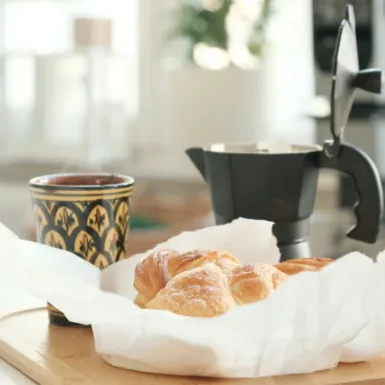 Café croissant - gîte