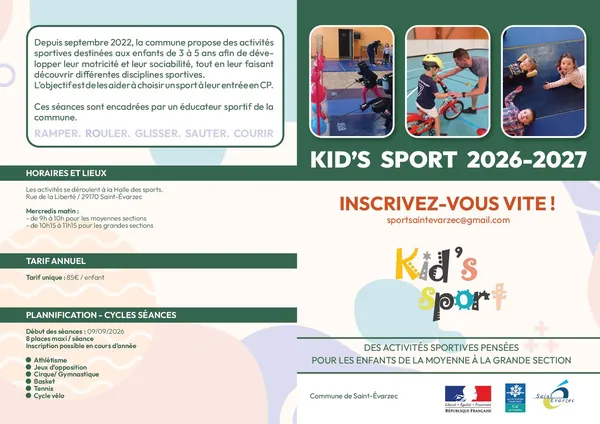 Image du document Dépliant Inscription – Kids SPORT