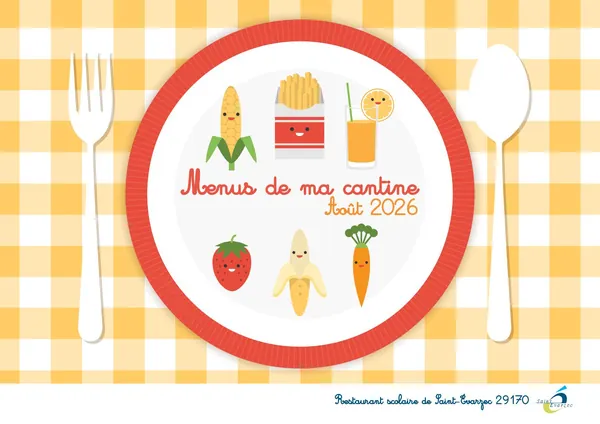 Image du document Menus Cantine Aout 2026