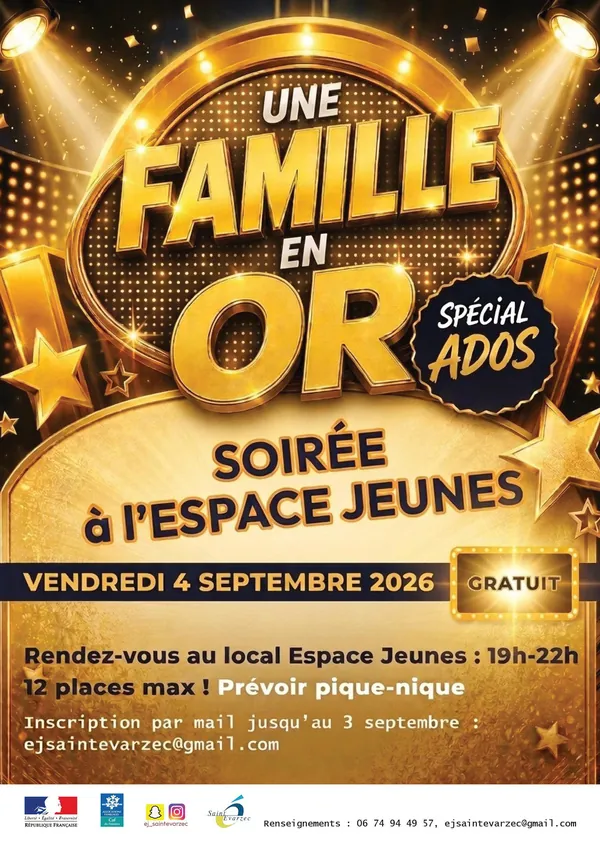 Image du document Affiche soirée famille en OR