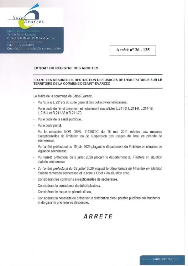 Image du document Arrêté du Maire (26-125)