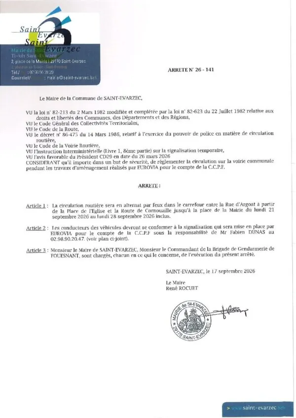 Image du document Arrêté du Maire (26-141)